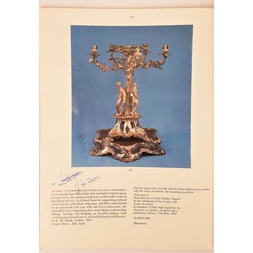 281 - Sale catalogue re Christies sale of the contents of Castle Hackett, Co Galway on 2nd july, 1986. Ill... 