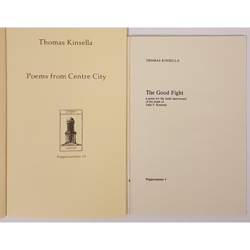 288 - Thomas Kinsella. Poems From Centre City. 1990. Limited edit. (450);  and Thomas Kinsella. The G... 