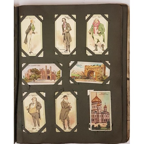 289 - Album of Vintage Cigarette cards of Players, Wills, Hignetts, Lambert and Butler and Gallagher. Appr... 