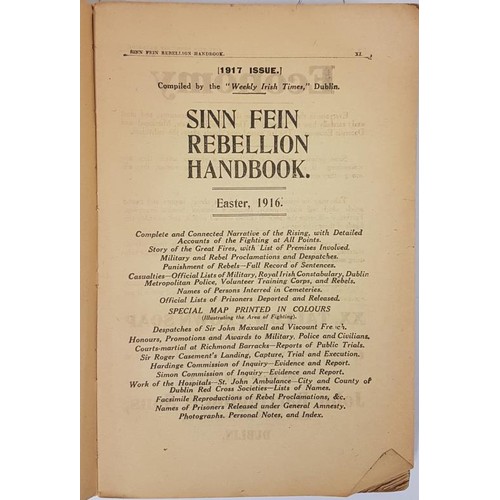 293 - 1917 Irish Times Issue of Sinn Fein Rebellion Handbook, with Map