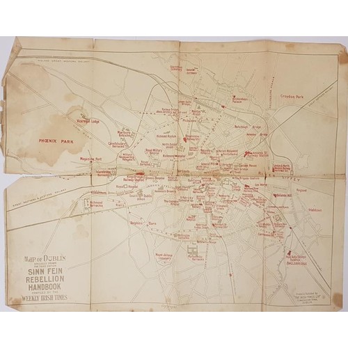 293 - 1917 Irish Times Issue of Sinn Fein Rebellion Handbook, with Map