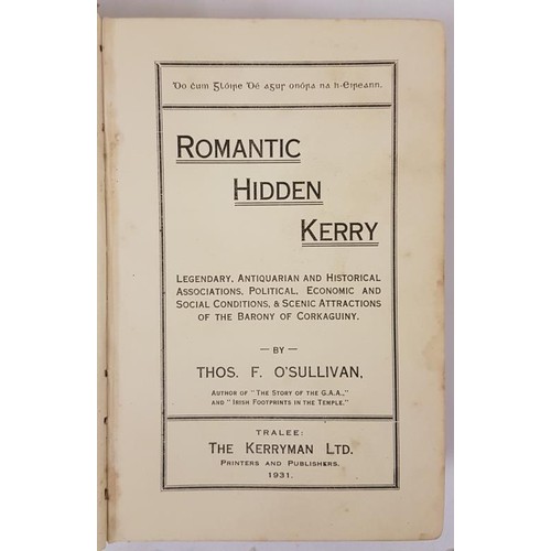 358 - Romantic Hidden Kerry, Legendary, Antiquarian and Historical Associations, Political, Economic and S... 