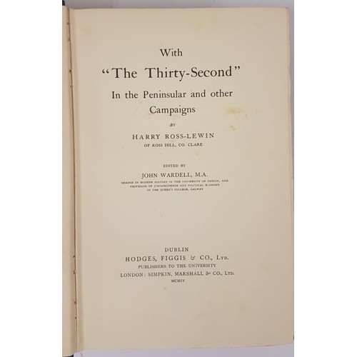 367 - With The Thirty-Second In The Peninsular And Other Campaigns by Harry Ross-Lewin of Ross Hill, Co. C... 