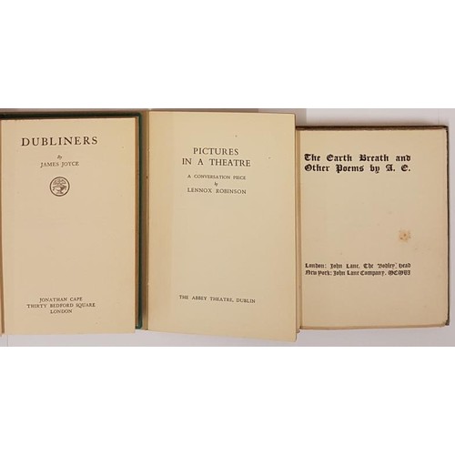 372 - A.E. The Earth Breath and Other Poems. 1903. Pictorial cloth; and James Joyce. Dubliners 1944; and L... 