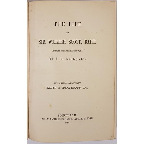 400 - Life of Scott by Lockhart – leather binding