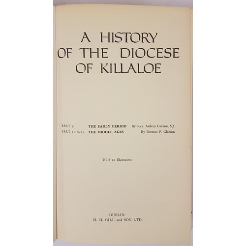 418 - A History of the Diocese of Killaloe by Aubrey Glynn and Dermot Gleeson. 1962. Superb copy in dust w... 