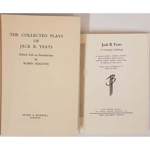 454 - R. Skelton. The Collected Plays of Jack Butler Yeats. 1971. Illustrated. Fine pictorial d.j.;  ... 