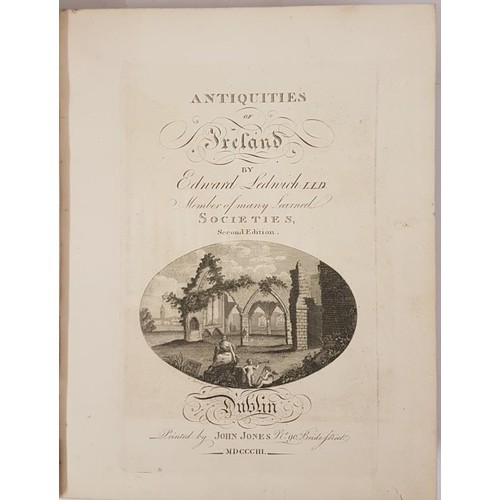 470 - Ledwich, E. Antiquities of Ireland, 1803-4 quarto, engraved plates complete, handsome full calf, rai... 