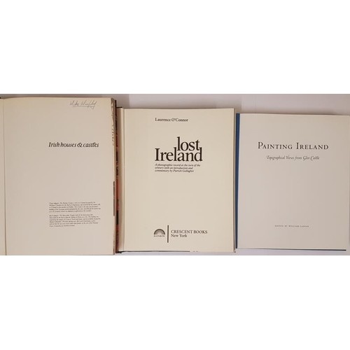 485 - Painting Ireland. Topographical Views from Glin Castle edited by William Laffan. Lost Ireland, a pho... 