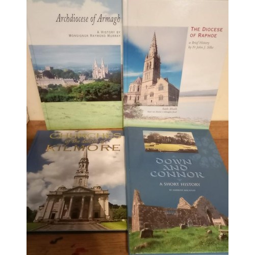 488 - Illustrated Histories of the Dioceses of Armagh (Raymond Murray, 2000); Raphoe (John Silke, 2000); K... 