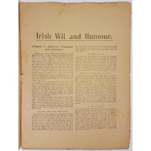 503 - Irish Joke Book, Full of Fun, Wit, and Humour. Wholesale form J & DR Burnside, 50 Stockwell Stre... 