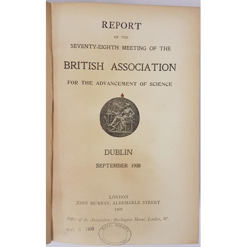 539 - Report of the 78th Meeting of the British Association for the Advancement of Science held in DUBLIN ... 