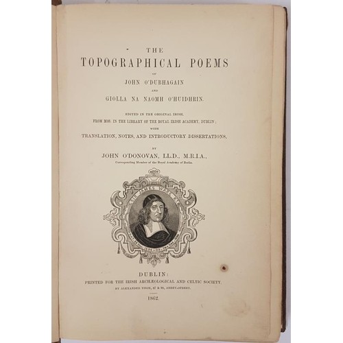 549 - The Topographical Poems of John O’Dubhagain and O’Huidhrin. Translation and notes by Joh... 