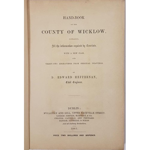 574 - Hand-Book of County of Wicklow containing all the Information required by Tourists with a new Plan a... 