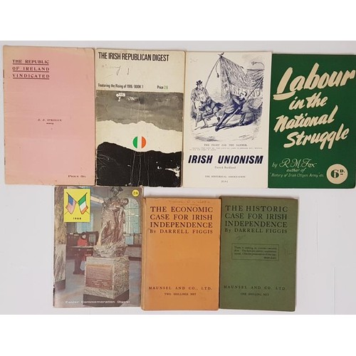 602 - Republican interest. The Historic case for Irish Independence by Darrell Figgis. Maunsel. 1918 wrapp... 