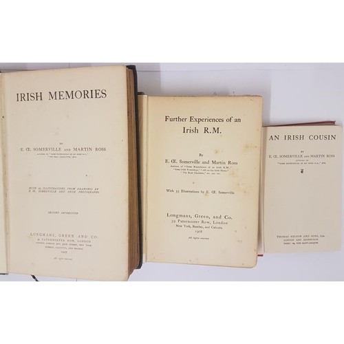 610 - Somerville & Ross. Further Experiences of an Irish R.M. 1908. 1st with 35 illustrations by E.OE ... 