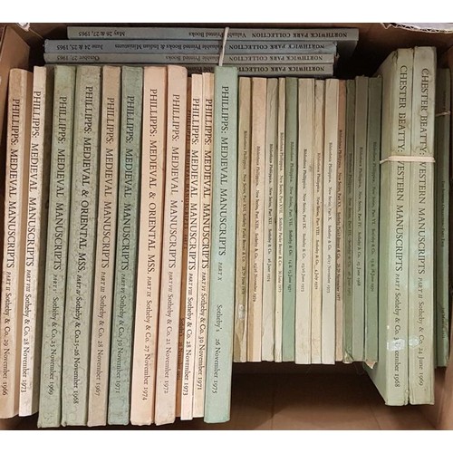 651 - Box of Book/Manuscript Auction Catalogues to include Christies' and Sotheby's (c. 32)