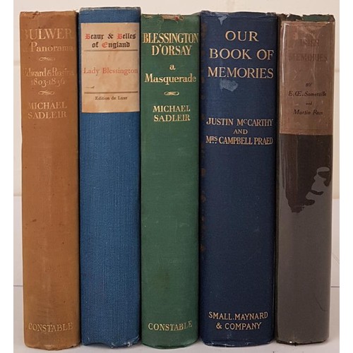 664 - Irish Memories by E OE Somerville and Martin Ross, 1917; Our Book Of Memories, Letters of Justin McC... 