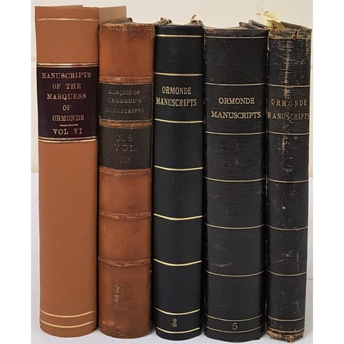 666 - Ormonde Manuscripts, 5 vols. New Series, Vol I 1902, Vol II 1903, Vol V 1908, Vol VI 1911 + Vol VII ... 