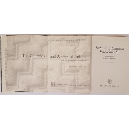 672 - Brian de Breffny. The Churches and Abbeys of Ireland. 1976. 1st;  and  B. De Breffny A Cul... 