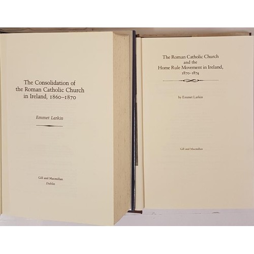 676 - Emmet Larkin, The Consolidation of the RC church in Ireland 1860-1870, large 8vo, 1987, dj., 714 pps... 