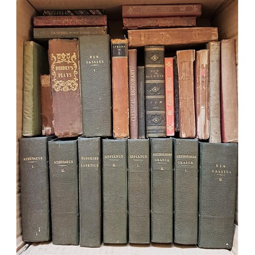 18 - Howth Castle books. Collection of mostly 19th century books, classical, biographical, theatrical. Mo... 