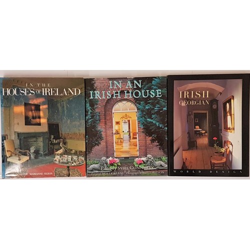 23 - Irish Georgian, world design, 1998, cards, large quarto. Sybil Connolly, In an Irish House, London 1... 