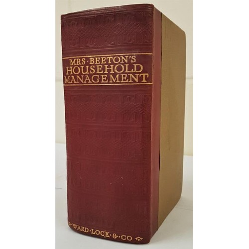 39 - Mrs. Beeton's Household Management, A Complete Cookery Book. With 32 plates in colour and nearly 700... 