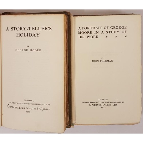 50 - George Moore. A Story-Tellers Holiday. 1918. Limited edition signed by Moore;  and   ... 