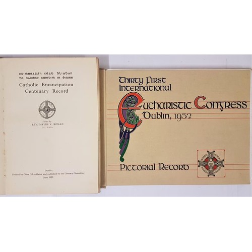 52 - Catholic Emancipation Record, ed Myles Ronan, june 1929, Three Candles Press, folio pictorial cards.... 
