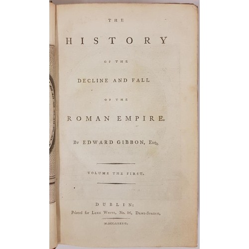 5 - Gibbon, Edward. The History of the Decline and Fall of the Roman Empire. Complete in 6 vols. Publish... 