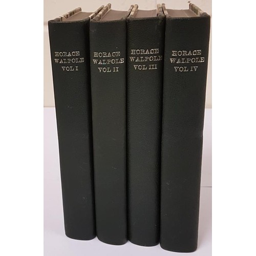 6 - Horace Walpole, Earl of Orford. Private Correspondence in 4 volumes. Vol 1 1735-1756. Vol 2, 1756-17... 
