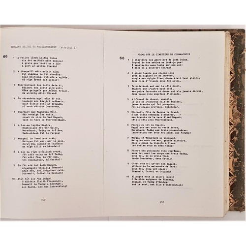 11 - Duanaire Gaeilge na Heireann; Poems de L'Irlande Gaelique Verrier, Andre SIGNED with an inscription... 