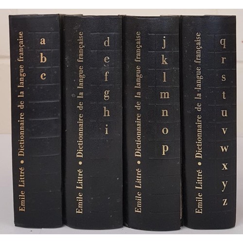 17 - Dictionnaire De La Langue Française - En 4 tomes - Tomes 1 + 2 + 3 + 4. Littré Paul-Em... 