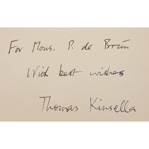 18 - Another September by Kinsella, Thomas Published by Dolmen Press, Dublin, 1958 SIGNED with an in... 