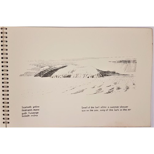 25 - Cuimneacáin Rememberings; 12 Original Ink Drawings Of Rock And Sea Around Dun Chaoin. First L... 