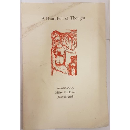 34 - A Heart Full of Thought Maire MacEntee Published by Dolmen Press, Dublin, 1959. Soft cover. Conditio... 