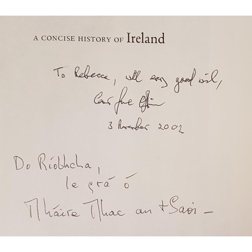 52 - A Concise History Of Ireland by Máire and Conor Cruise O'Brien SIGNED by Both; Writers and Po... 