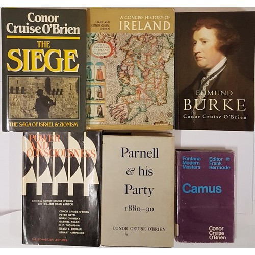 67 - The Siege by Conor Cruise O' Brien SIGNED with a Personal inscription; A Concise History Of Ireland ... 