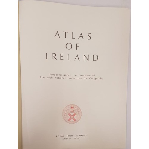 73 - Atlas Of Ireland, Royal Irish Academy, 1979, Folio, coloured maps, fine.