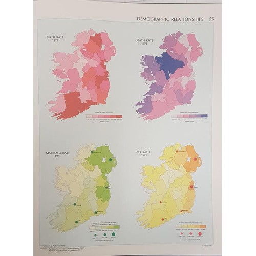 73 - Atlas Of Ireland, Royal Irish Academy, 1979, Folio, coloured maps, fine.