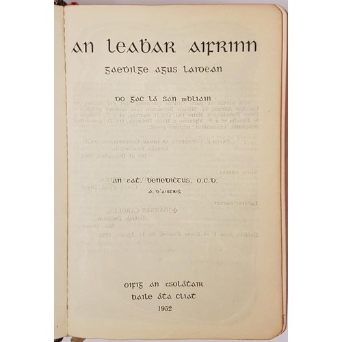 91 - Leather bound Family Bible - An Leabar Aifrinn Dublin 1952