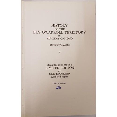 101 - History of the Ely O'Carroll Territory of Ancient Ormond Gleeson, Rev John Published by Boethius Pre... 