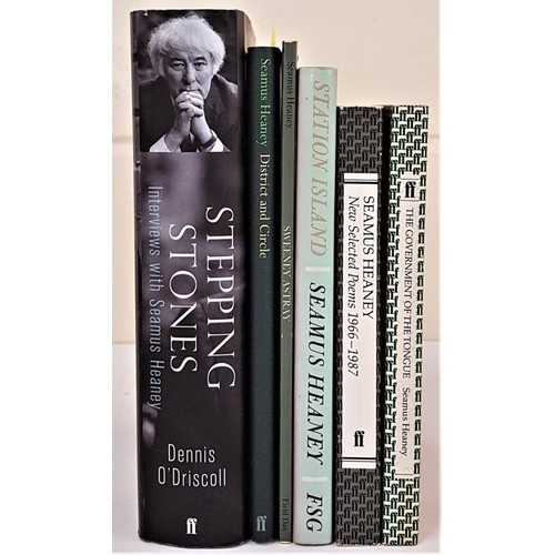 124 - 5 Books by Seamus Heaney: The Government of the Tongue; Station Island; New Selected Poems 1966-1987... 