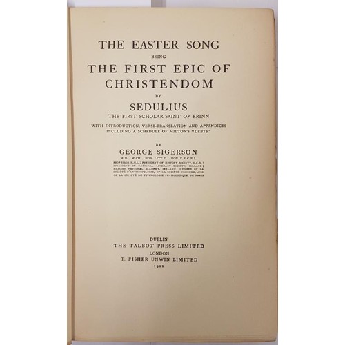 172 - The Easter Song being The First Epic of Christendom by Sedulius the First Scholar Saint of Erinn. Si... 