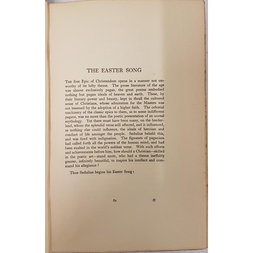 172 - The Easter Song being The First Epic of Christendom by Sedulius the First Scholar Saint of Erinn. Si... 