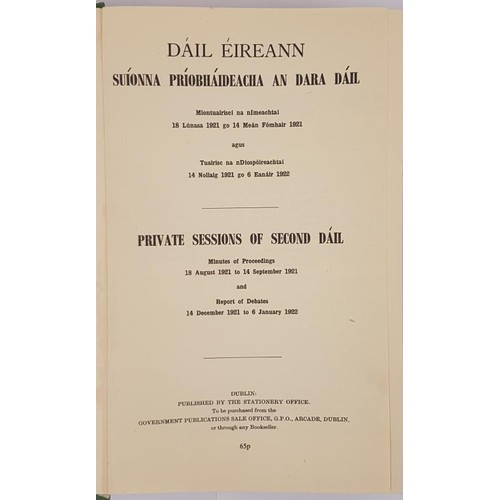 214 - Dail Eireann - Private Sessions of Second Dail, Minutes of Proceedings 18th August 1921 to `14th Sep... 