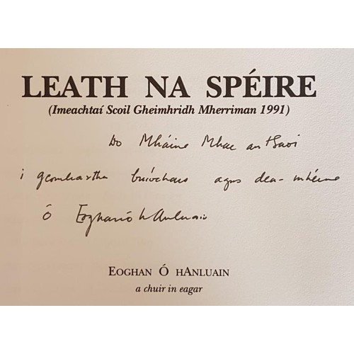 226 - Leath na Spéire by Eoghan Ó hAnluain SIGNED; Scothscéalta by Tomás de Bh... 