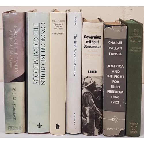 235 - The Irish Voice in America by Charles Fanning with Hand Written notes from Conor Cruise O'Brien; The... 