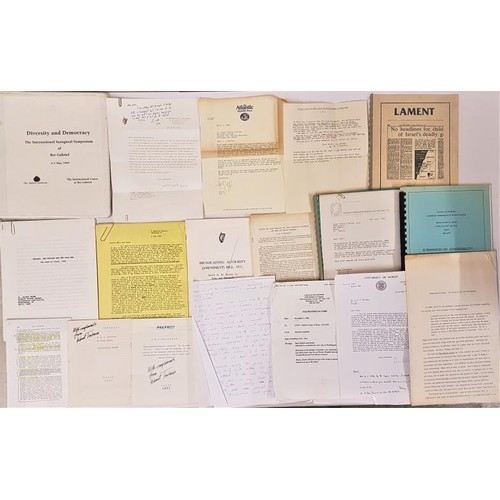 254 - Conor Cruise O'Brien Archives - an extensive collection of research material, notes and corresponden... 